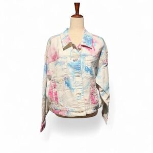 Wild Fable Multicolor Tie-Dye Jean Jacket